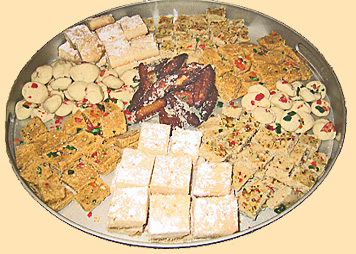 bite sized pieces of diwali treats